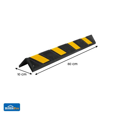 ยางกันชนขอบเสา RIGHT 80x10x1 ซม. สีเหลือง/ดำ_4