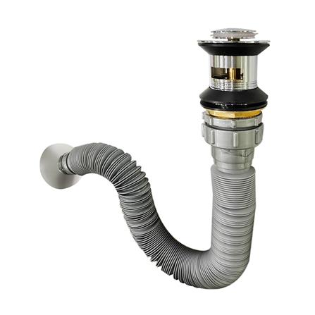 ชุดท่อน้ำทิ้งอ่างล้างหน้าท่อย่น DONMARK GL-5335 100 ซม._0