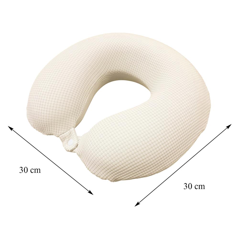 หมอนรองคอ HOME LIVING STYLE NORI 12X12 นิ้ว สีครีม