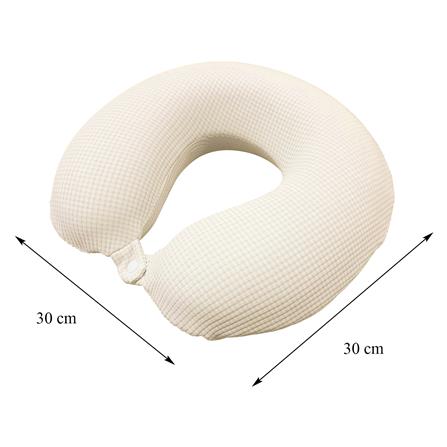 หมอนรองคอ HOME LIVING STYLE NORI 12X12 นิ้ว สีครีม_8