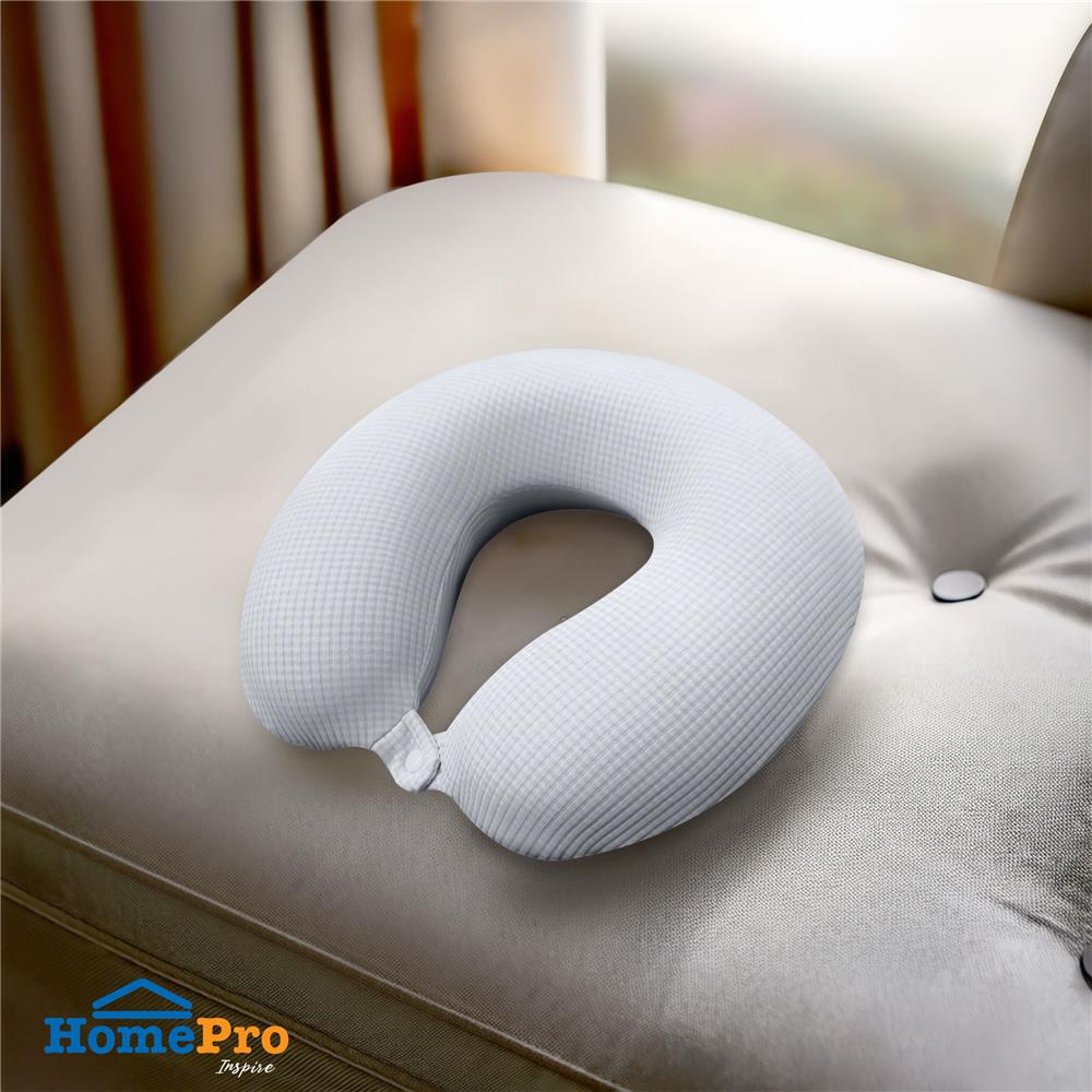 หมอนรองคอ HOME LIVING STYLE NORI 12X12 นิ้ว สีเทา