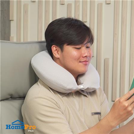 หมอนรองคอ HOME LIVING STYLE NORI 12X12 นิ้ว สีเทา_6