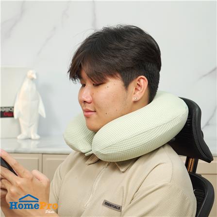 หมอนรองคอ HOME LIVING STYLE NORI 12X12 นิ้ว สีเขียว_7