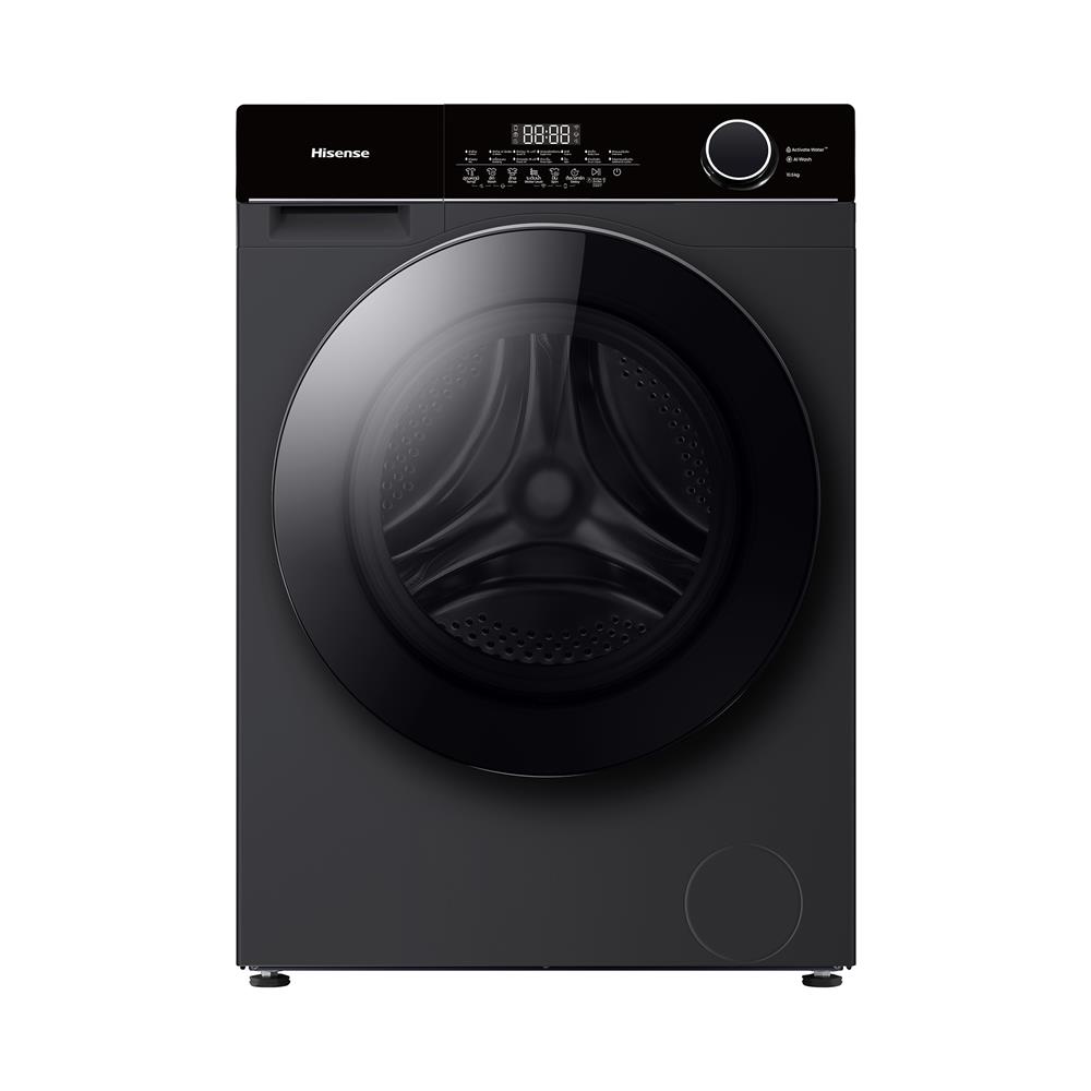 เครื่องซักผ้าฝาหน้า HISENSE WF105M3 10.5 กก. 1400 RPM อินเวอร์เตอร์ สีดำ