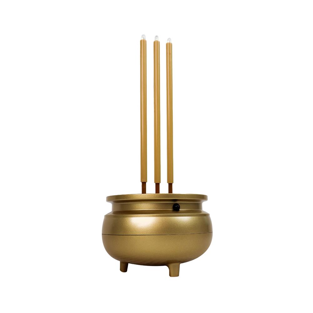 ธูปไฟฟ้า LED 3 ดอก CLAIRE 0.3 วัตต์ WARM WHITE 22 ซม. สีทอง