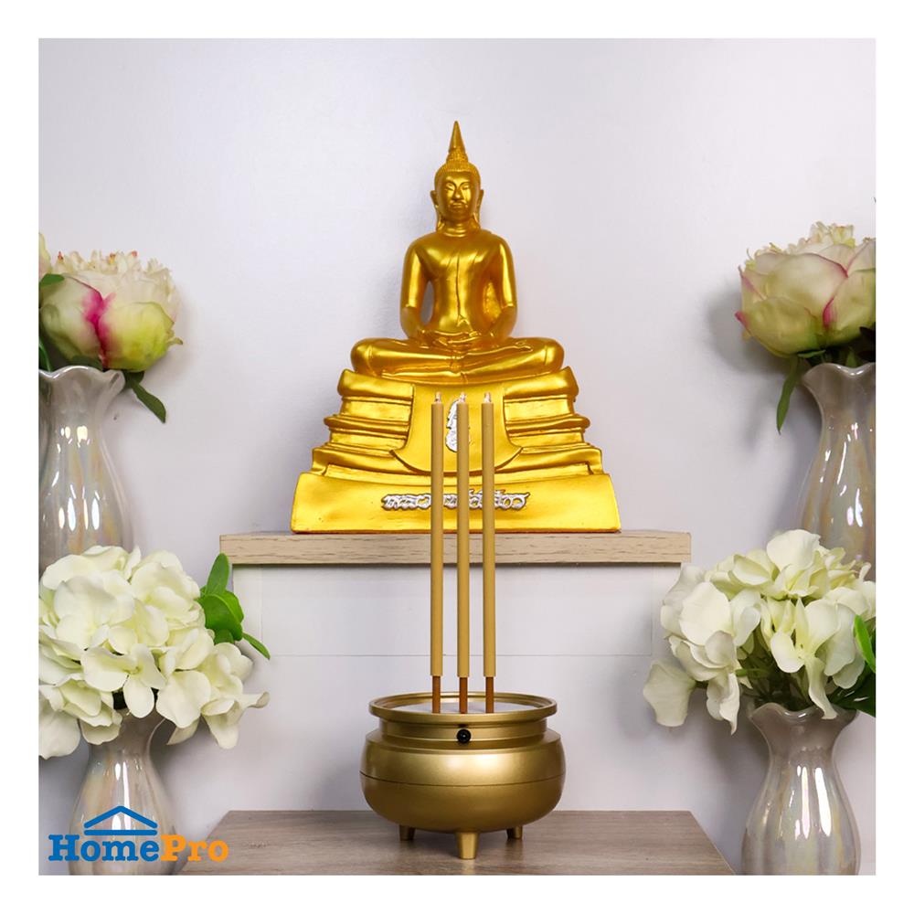 ธูปไฟฟ้า LED 3 ดอก CLAIRE 0.3 วัตต์ WARM WHITE 22 ซม. สีทอง