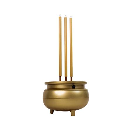 ธูปไฟฟ้า LED 3 ดอก CLAIRE 0.3 วัตต์ WARM WHITE 22 ซม. สีทอง_1