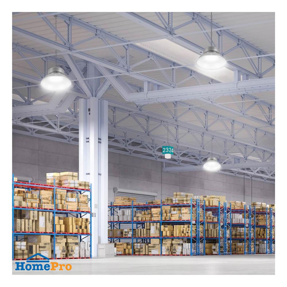 โคมไฮเบย์ LED LAMPTAN BULKY 150 วัตต์ DAYLIGHT สีเงิน