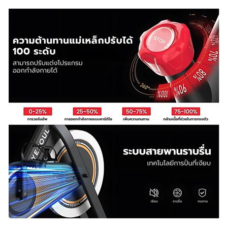 จักรยานออกกำลังกาย YESOUL YS-A1 สีดำ_9