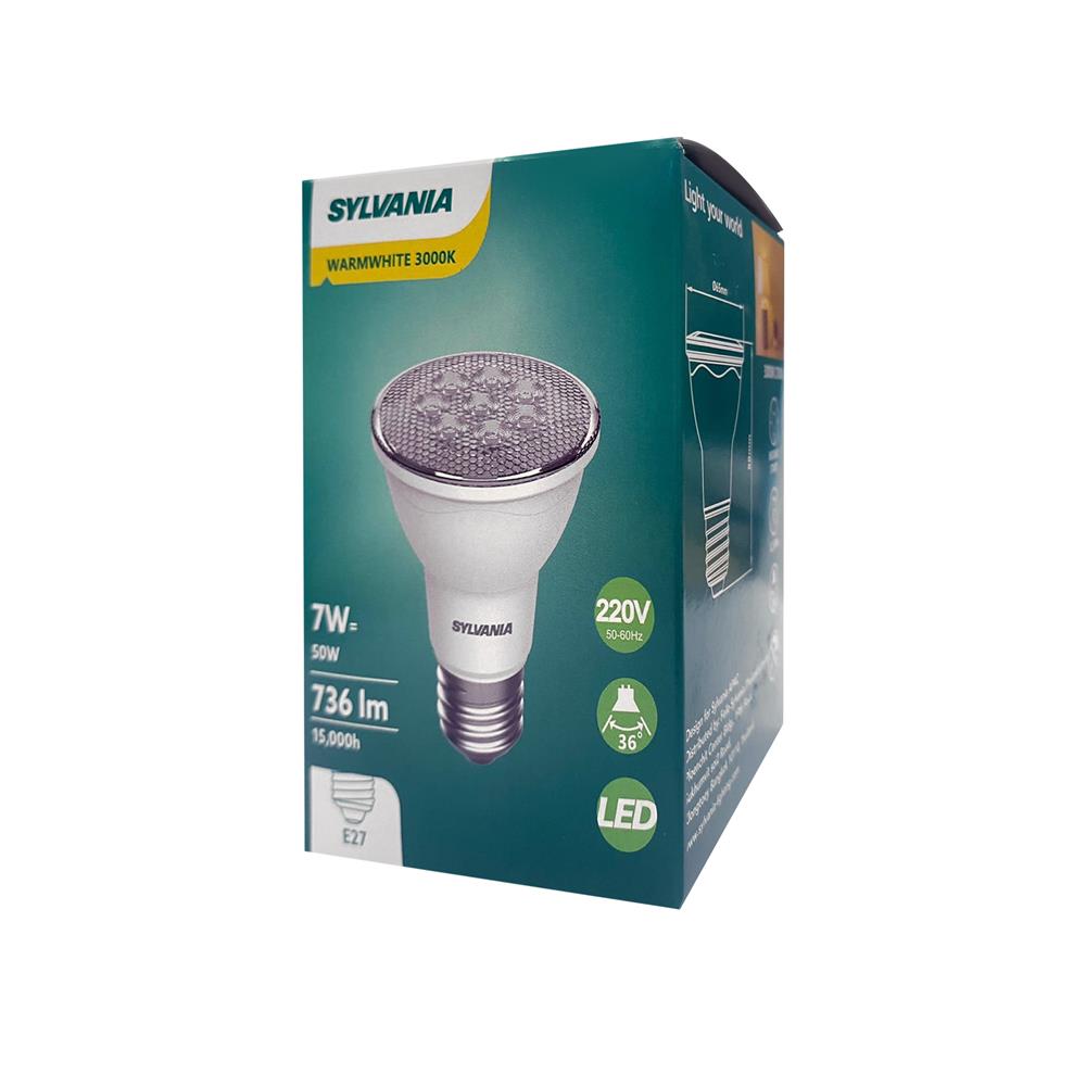 หลอด LED SYLVANIA MR16/PAR 7 วัตต์ WARM WHITE E27
