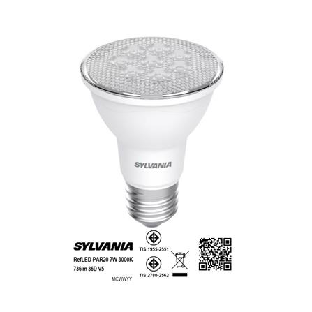 หลอด LED SYLVANIA MR16/PAR 7 วัตต์ WARM WHITE E27_6