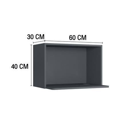 ตู้แขวนไมโครเวฟ MJ ETERNITY 60x40 ซม. สี GREY GRAPHITE_3