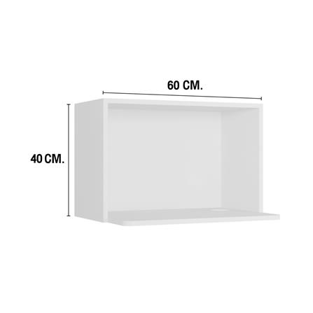 ตู้แขวนไมโครเวฟ MJ SLIM SHAKER 60x40 ซม. สี WHITE PEARL_3