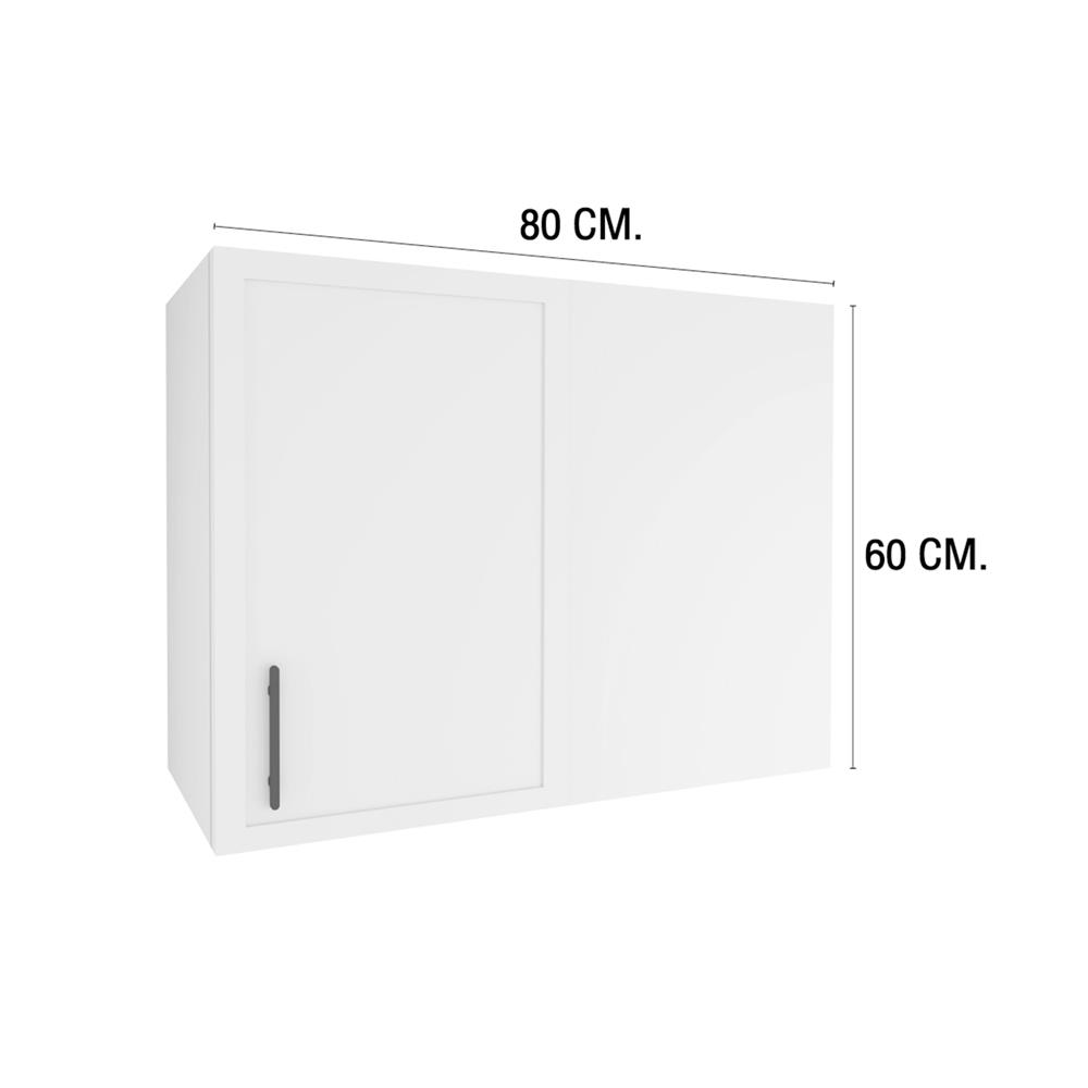 ตู้เข้ามุมขวา MJ SLIM SHAKER 80x60 ซม. สี WHITE PEARL