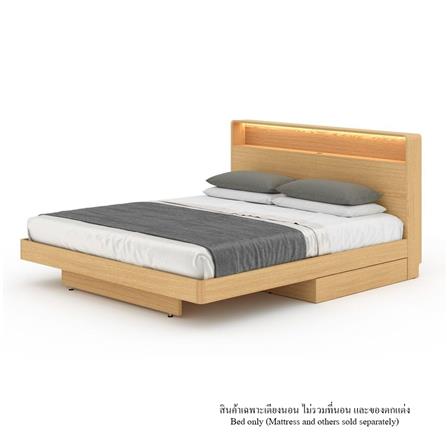เตียง 5 ฟุต SB FURNITURE HAGI 19222190 สีไม้อ่อน_0