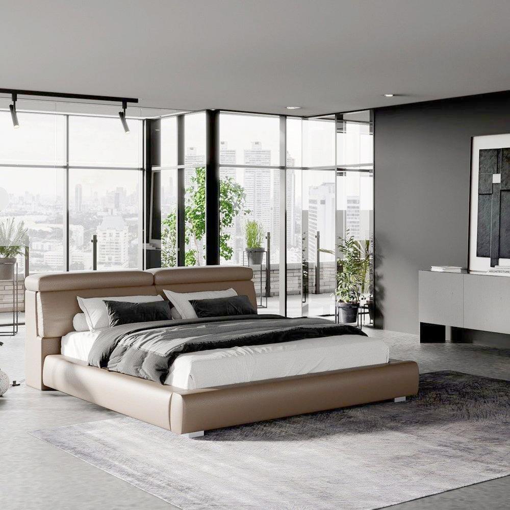 เตียง 6 ฟุต SB FURNITURE LANAR 19217669 สีน้ำตาลอ่อน