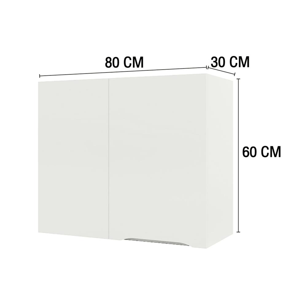ตู้เข้ามุมซ้าย MJ ECO 80x60 ซม. สี OFF WHITE