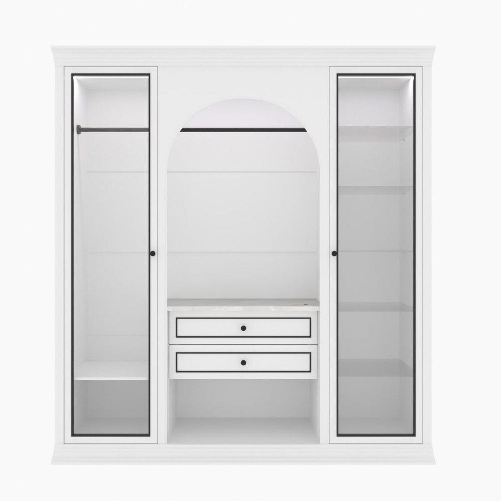 ตู้เสื้อผ้า SB FURNITURE ETERNO 19220930 220 ซม. สีขาว