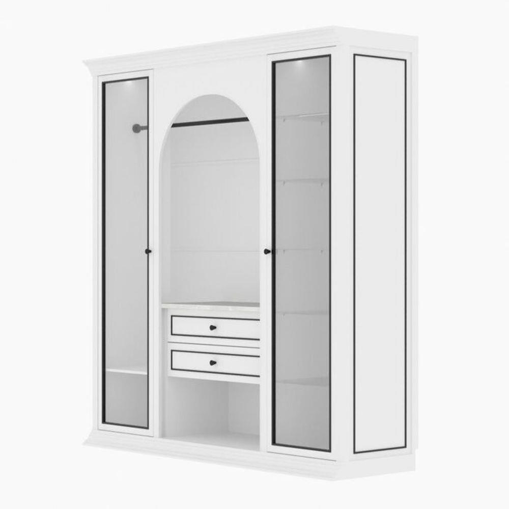 ตู้เสื้อผ้า SB FURNITURE ETERNO 19220930 220 ซม. สีขาว