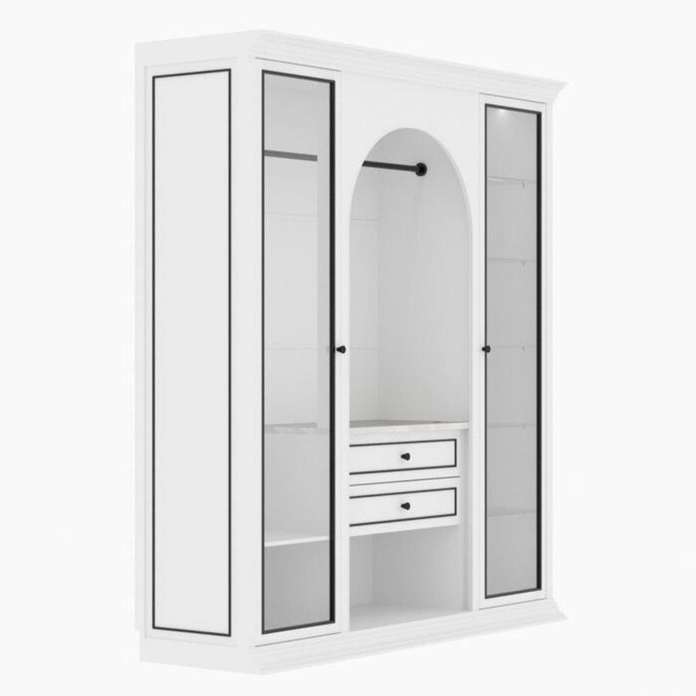 ตู้เสื้อผ้า SB FURNITURE ETERNO 19220930 220 ซม. สีขาว