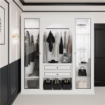 ตู้เสื้อผ้า SB FURNITURE ETERNO 19220930 220 ซม. สีขาว_5