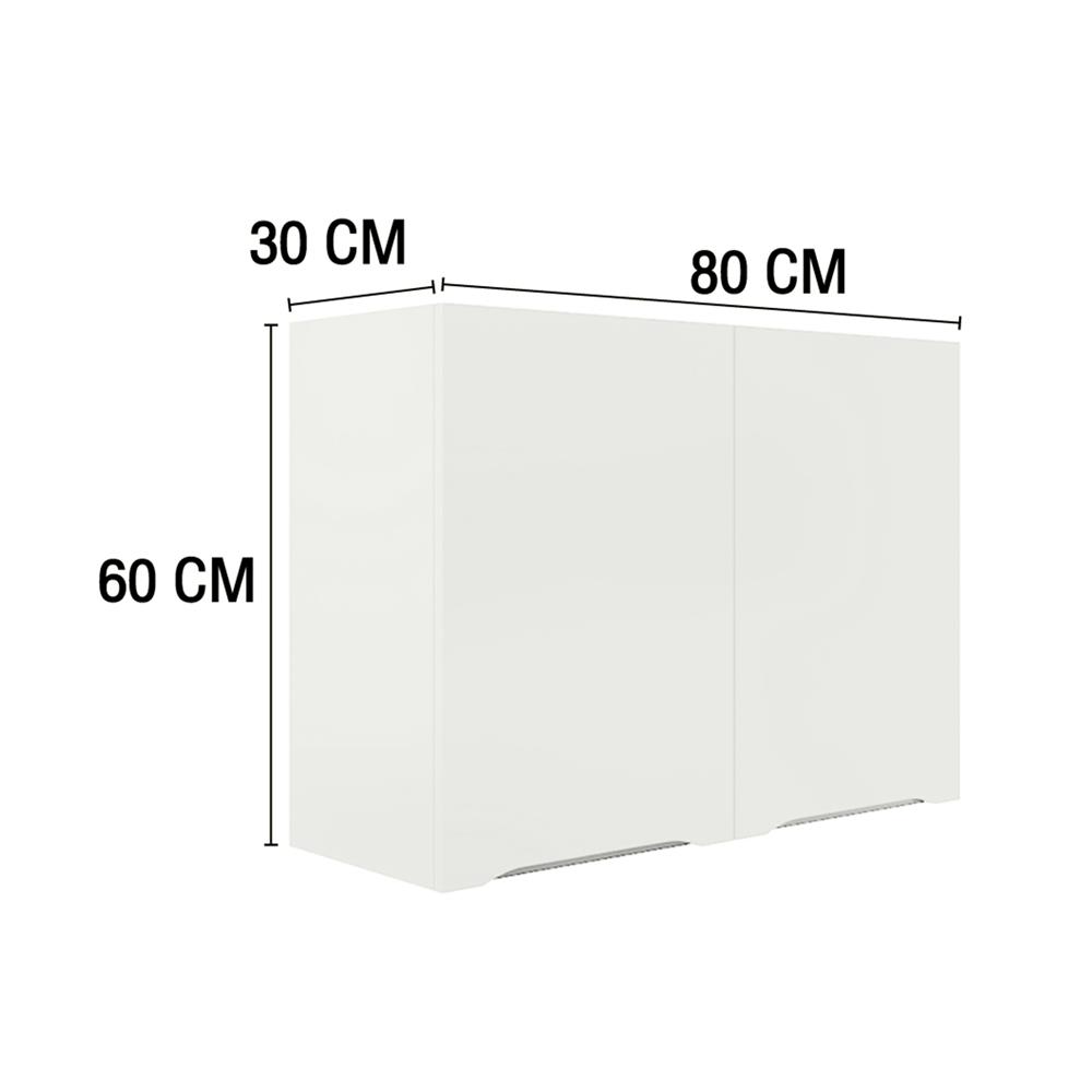ตู้แขวนคู่ MJ ECO 80x60 ซม. สี OFF WHITE