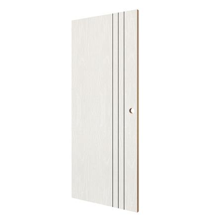 ประตูภายใน UPVC เจาะลูกบิด KING L3 80x200 ซม. สีซิลวา ไลท์_1