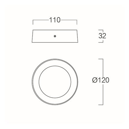 ดาวน์ไลท์ LED LUMAX 03-A1354 4.7 นิ้ว 6 วัตต์ WARM WHITE สีขาว_5