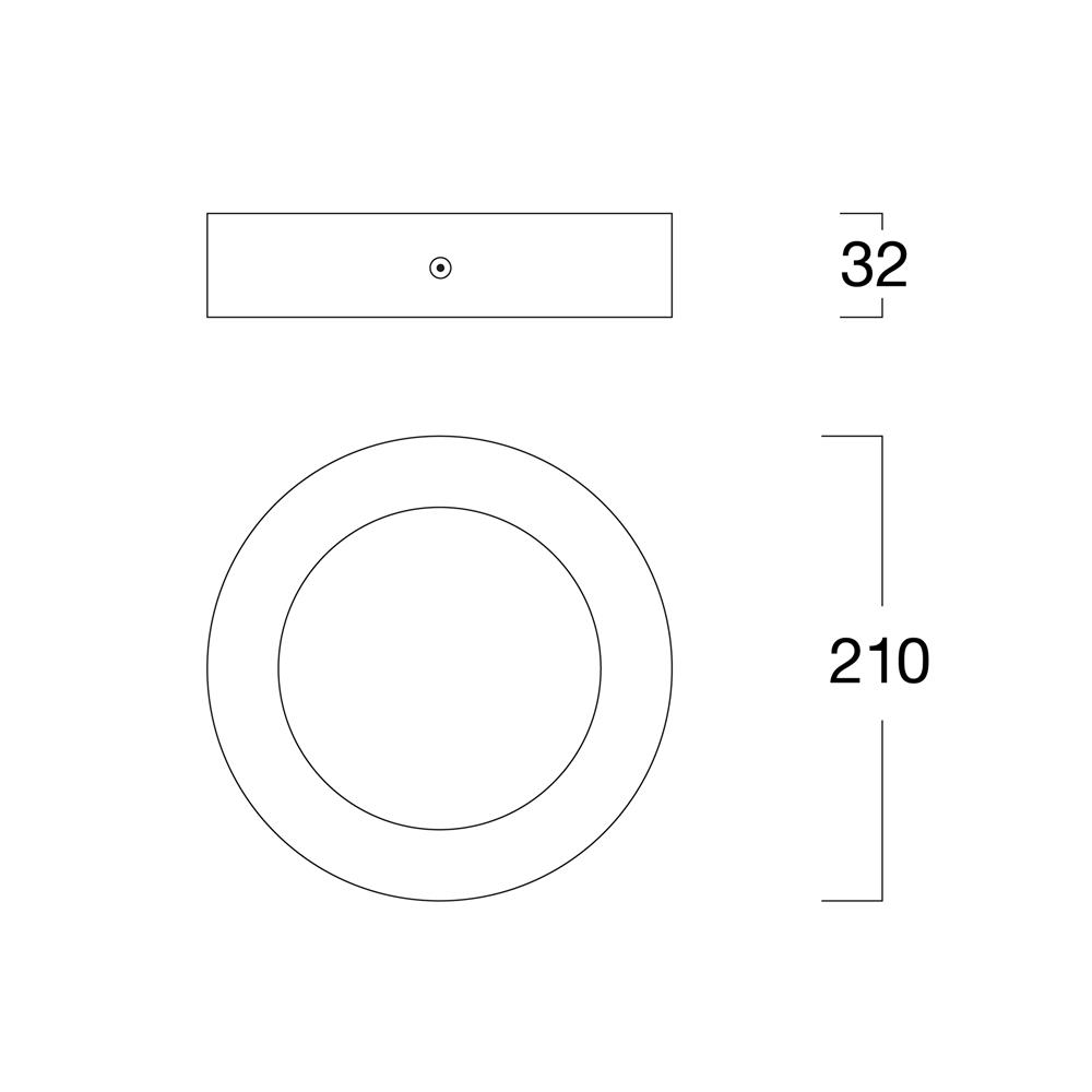 ดาวน์ไลท์ LED LUMAX 03-A1359 8.2 นิ้ว 18 วัตต์ DAYLIGHT สีขาว