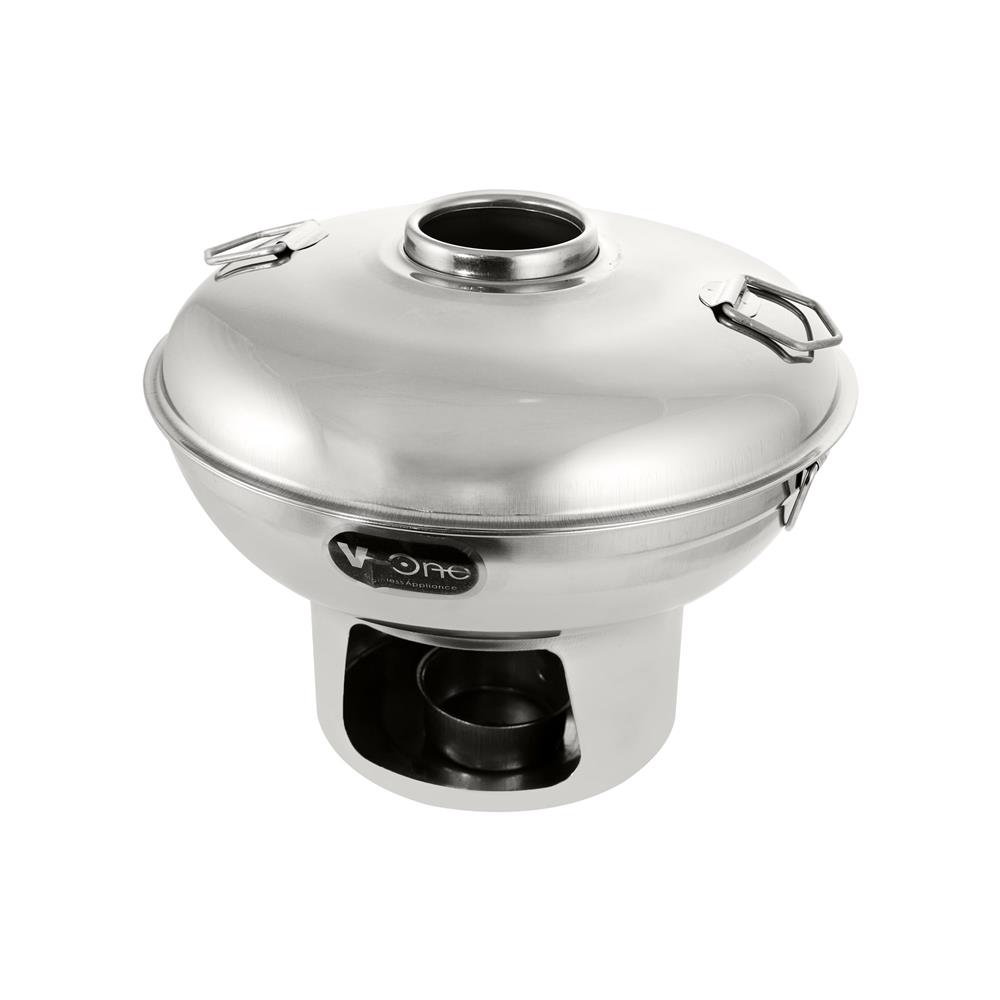 หม้อไฟสเตนเลสพร้อมฝา 22 ซม. V-ONE