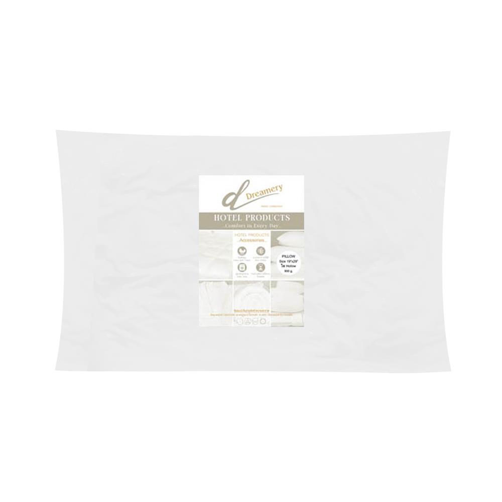 หมอนหนุน ใยสังเคราะห์ DREAMERY HOLLOFIL 800G. 19x29 นิ้ว สีขาว