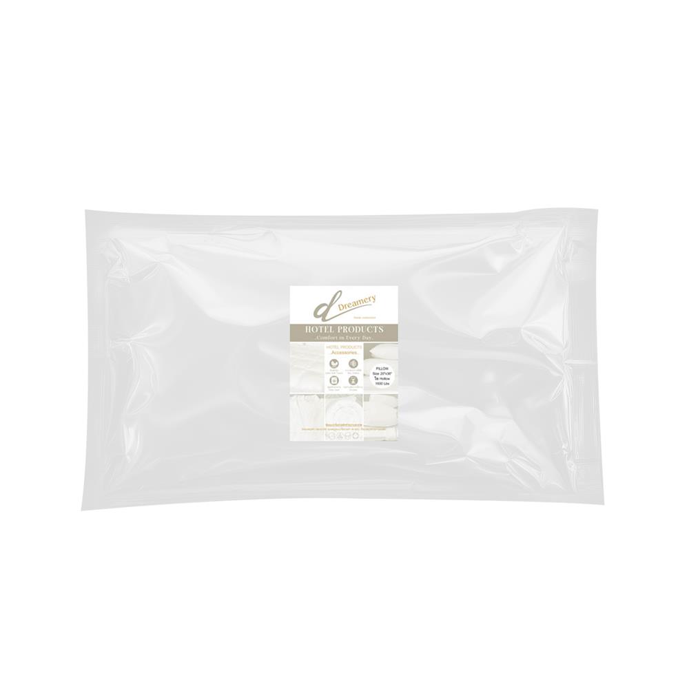 หมอนหนุน ใยสังเคราะห์ DREAMERY HOLLOFIL 1600G. 20x36 นิ้ว สีขาว