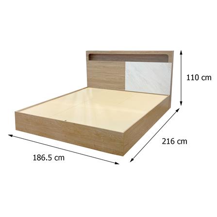 เตียง 6 ฟุต FURDINI TERRA สีโอ๊ค/ลายหิน_7