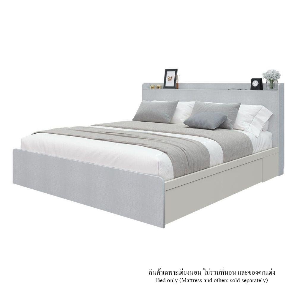 เตียง 5 ฟุต KONCEPT AIKO 19229386 สีครีม/ขาว