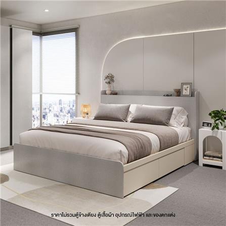 เตียง 5 ฟุต KONCEPT AIKO 19229386 สีครีม/ขาว_3