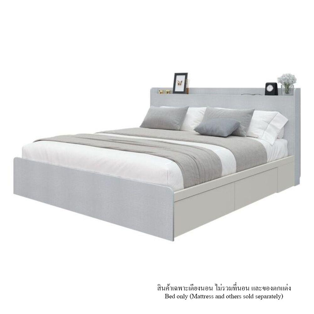 เตียง 6 ฟุต KONCEPT AIKO 19229385 สีครีม/ขาว