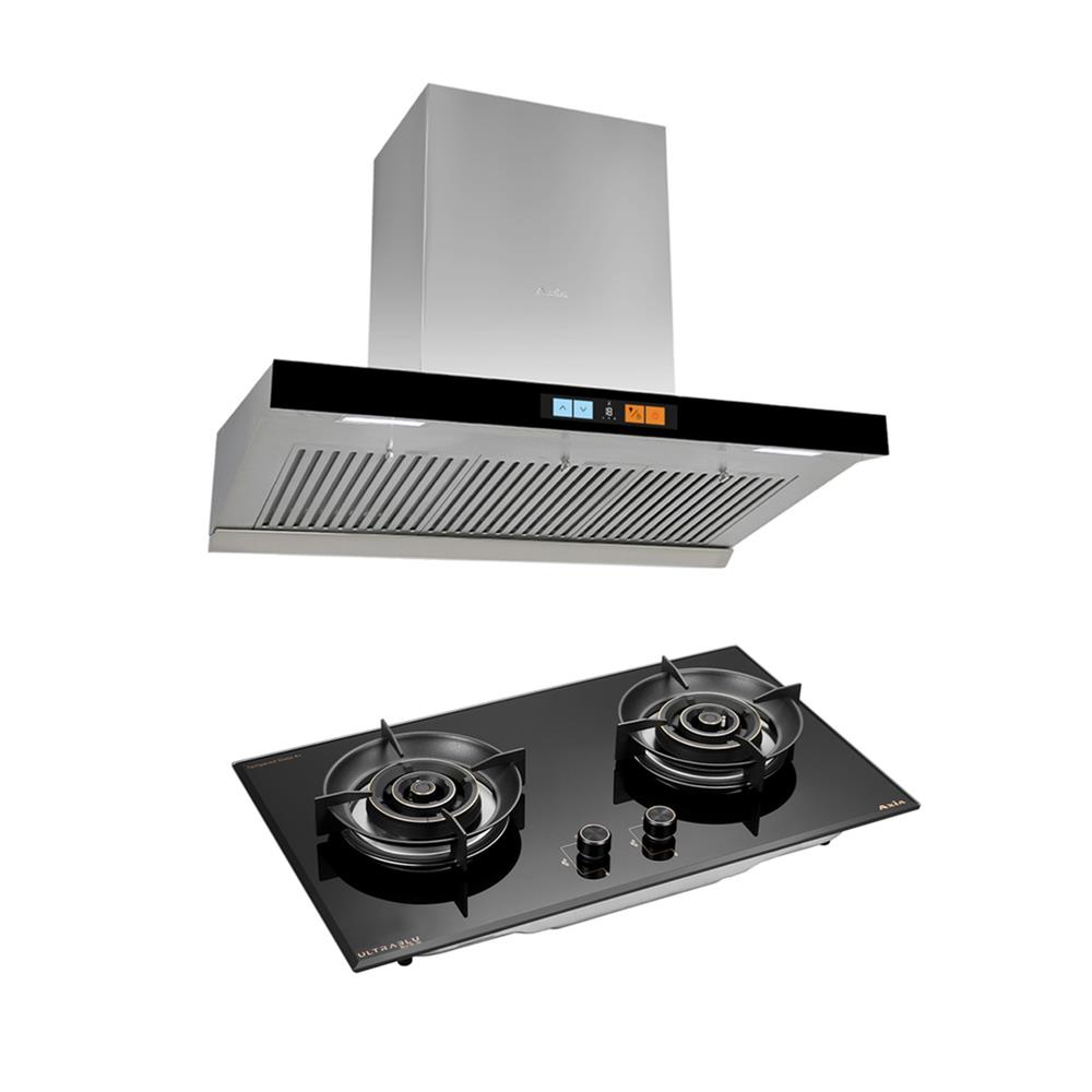 เตาฝัง+เครื่องดูดควัน AXIA BLU762G+C-CONNECT90SS