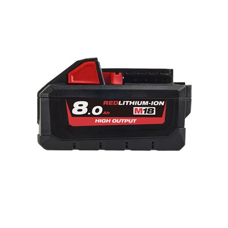 แบตเตอรี่ MILWAUKEE M18 HIGH OUTPUT 18 โวลต์ 8.0 แอมป์_0