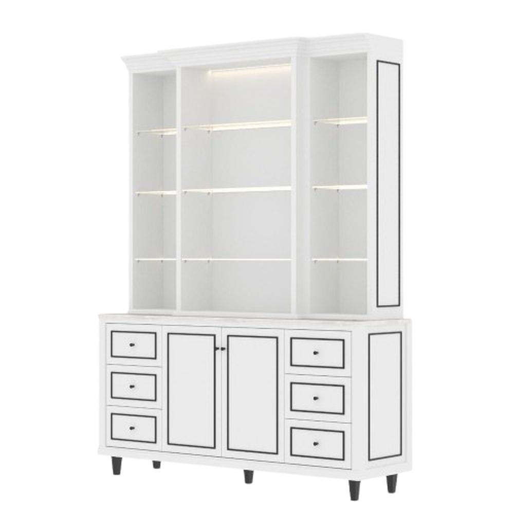 ตู้สูง SB FURNITURE ETERNO 19223410 180 ซม. สีขาว