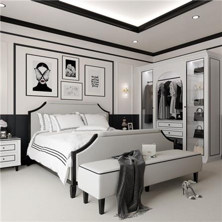 เตียง 5 ฟุต SB FURNITURE ETERNO 19225891 สีขาว_3