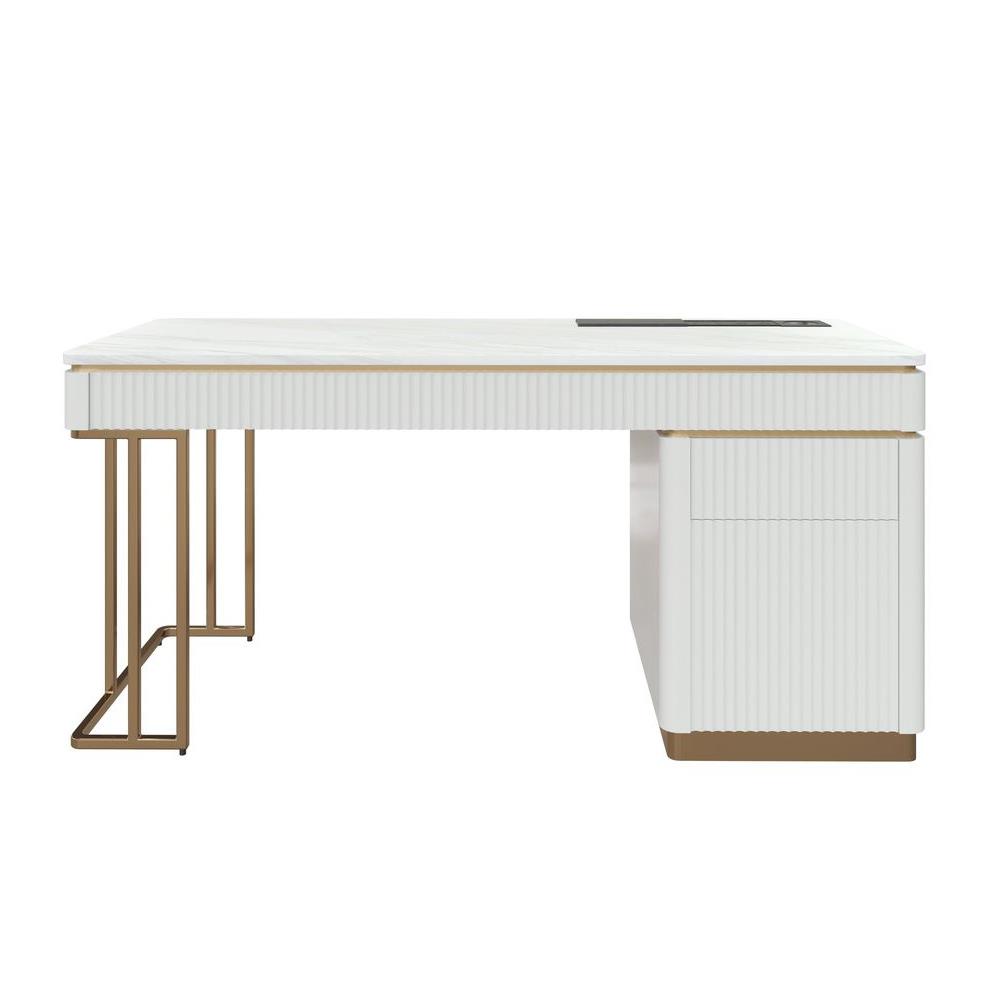 โต๊ะทำงาน SB FURNITURE GALAR 19222711 159 ซม. สีขาว