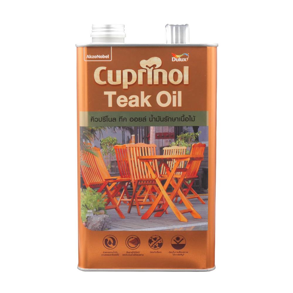 น้ำมันรักษาเนื้อไม้ DULUX CUPRINOL TEAK OIL 3.5 ลิตร