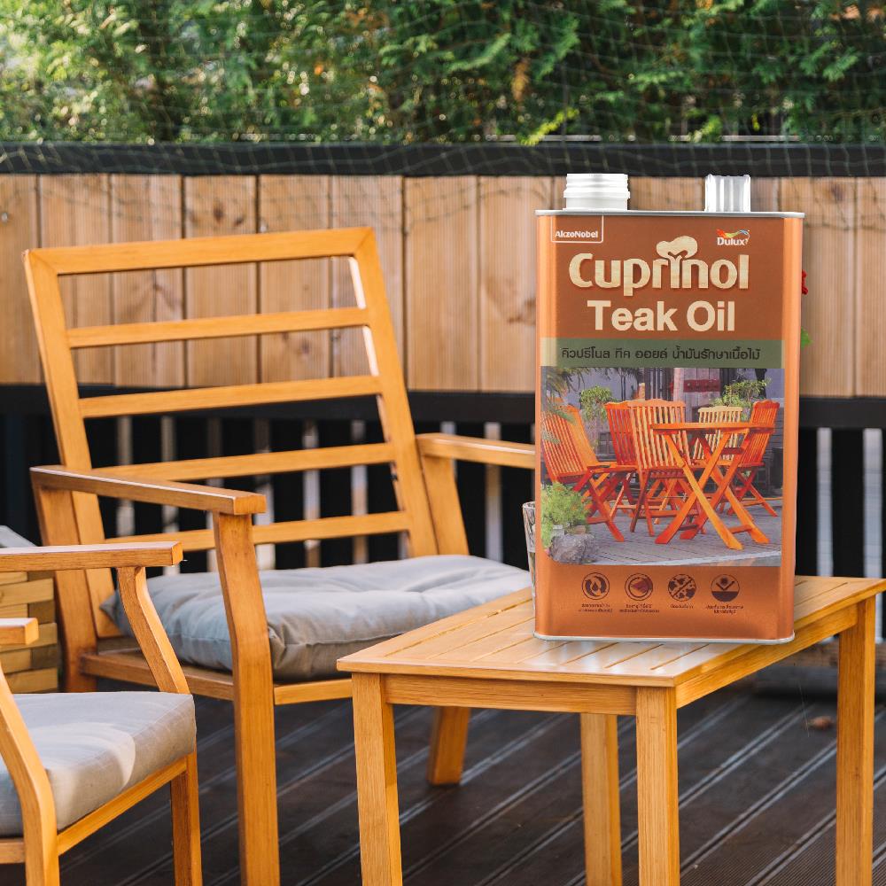 น้ำมันรักษาเนื้อไม้ DULUX CUPRINOL TEAK OIL 3.5 ลิตร