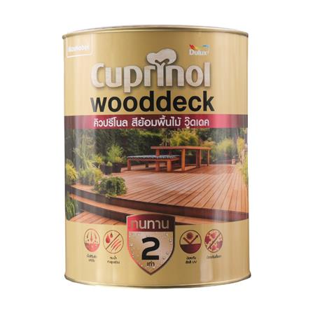 สีย้อมไม้ DULUX CUPRINO WOODDECK M2007 สีมะฮอกกานี ด้าน 1 แกลลอน_0
