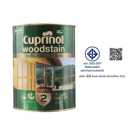สีย้อมไม้ DULUX CUPRINO WOODSTAIN G2000 สีใส เงา 1 แกลลอน_6