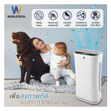 เครื่องฟอกอากาศ WORLDTECH WT-P80 55 ตารางเมตร_3