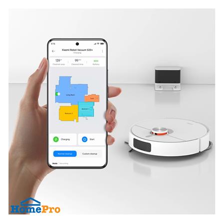 เครื่องดูดฝุ่นหุ่นยนต์ XIAOMI S20+ สีขาว_5