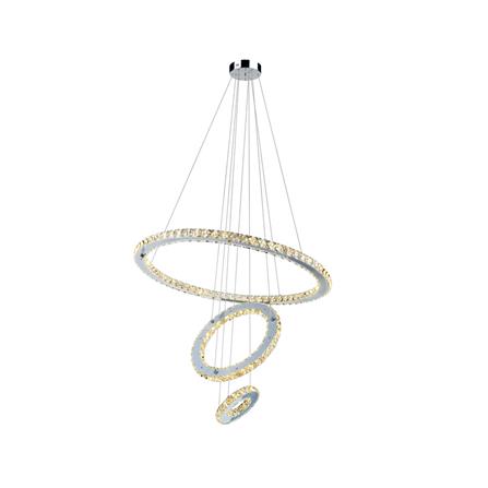 ไฟช่อ LED LUMAX 01-A0193 50 วัตต์ DAYLIGHT/COOL WHITE/WARM WHITE สีเงิน 3 หัว_0