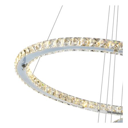 ไฟช่อ LED LUMAX 01-A0193 50 วัตต์ DAYLIGHT/COOL WHITE/WARM WHITE สีเงิน 3 หัว_1