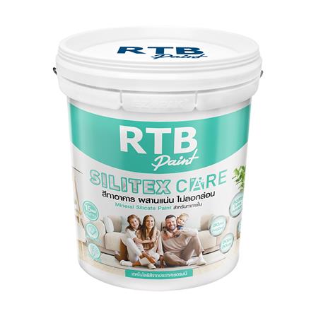สีน้ำทาภายใน ชนิดกึ่งเงา RTB SILITEX CARE BASE C สีขาว 9 ลิตร_0